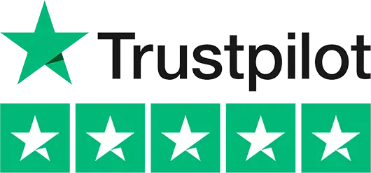 5 stars on Trustpilot